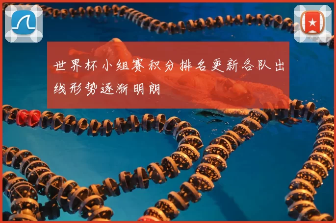 世界杯小组赛积分排名更新各队出线形势逐渐明朗